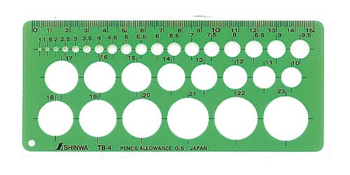 テンプレート　ＴＢ－４　円定規（小）