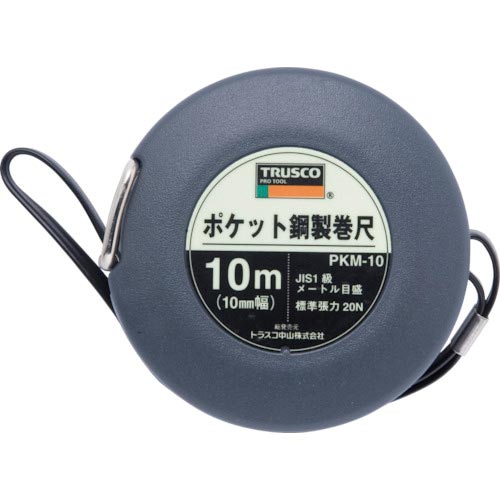 ＴＲＵＳＣＯ　ポケット鋼製巻尺　スチール　１０ｍ