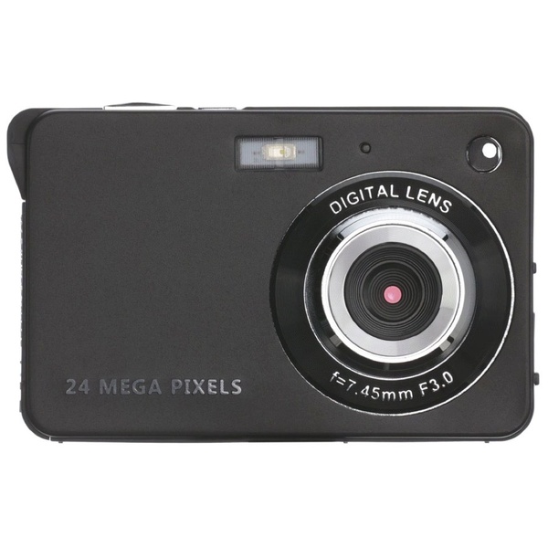 ASAGAO Digital Camera (Black) 高解像度デジタルカメラ 2.7インチ液晶モニタ 最大5600x4200（24M）ビクセル高画質撮影 8倍デジタルズーム SDカード別売