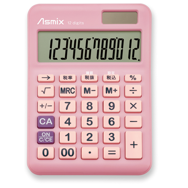 抗菌タッチ電卓 ピンク