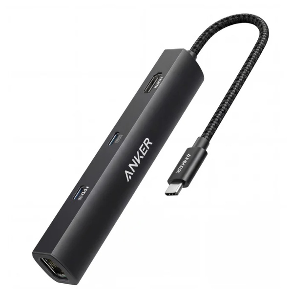 Anker USB-C ハブ (6-in-1 イーサネット) LE ブラック