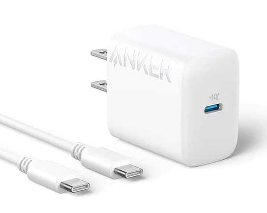 Anker Charger (20W) with USB-C & USB-C ケーブル ホワイト