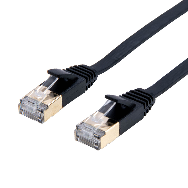 LANケーブル CAT7 カテゴリー7 しなやか 5m 極うす 薄さ1.9mm ブラック