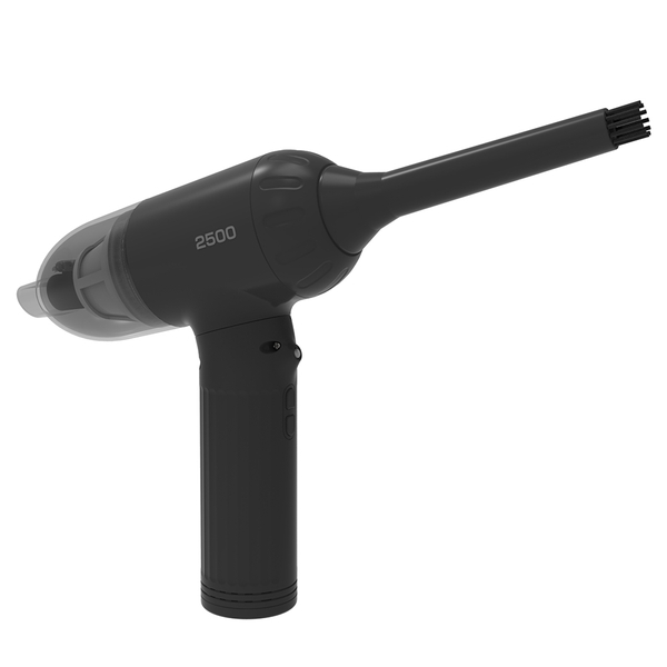 電動エアダスター 超強力 クリーナー付き 充電式 2500 ブラック