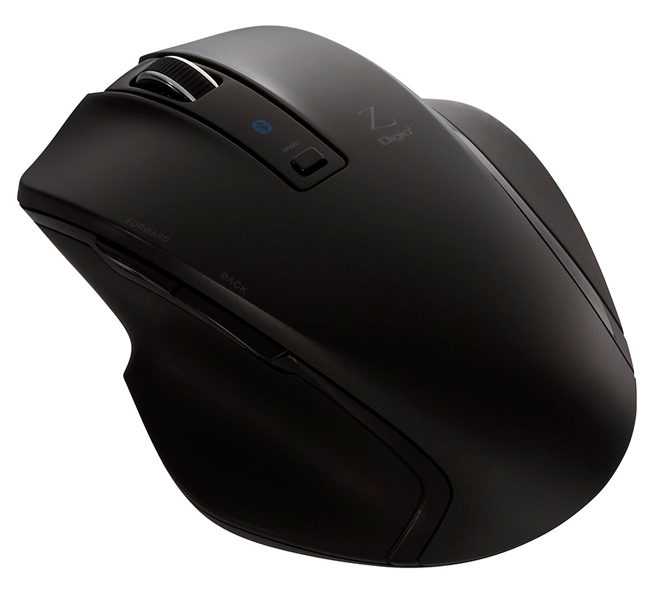 Z 究極のカタチ Bluetoothマウス 5ボタン BlueLED Mサイズ ブラック