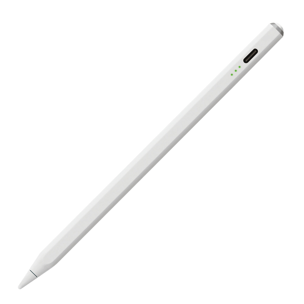 iPad専用 充電式タッチペン Apple Pencil アップルペンシル純正ペン先対応 ホワイト