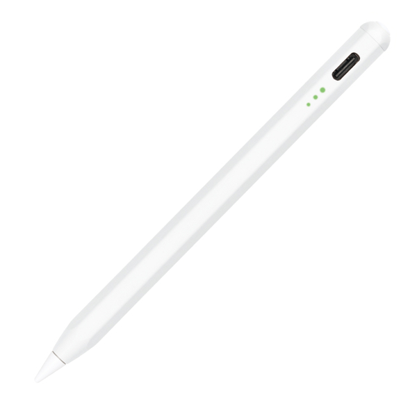 iPad専用 充電式タッチペン ショートタイプ アップルペンシル Apple Pencil ホワイト