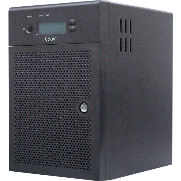 ECLAIRPROシリーズ EP106TB3 Thunderbolt3+USB3.0+eSATA対応 ハードウェアRAID対応デスクトップ型DAS 総容量48TB(8TB×6ドライブ)