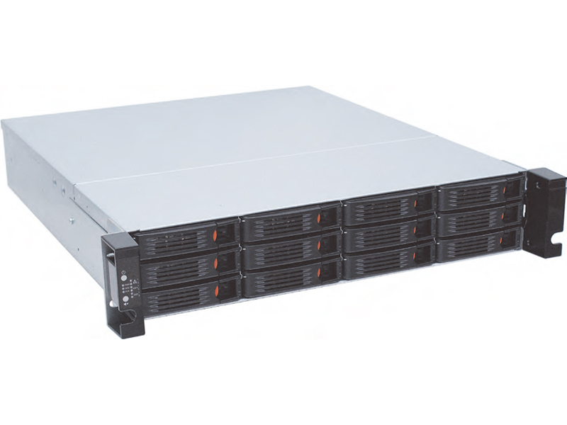 GAIAシリーズ GA2212SV OSレスモデル Intel Xeon採用 2UラックマウントNAS リダンダント電源 総容量192TB（16TB×12ドライブ）/メモリ32GB