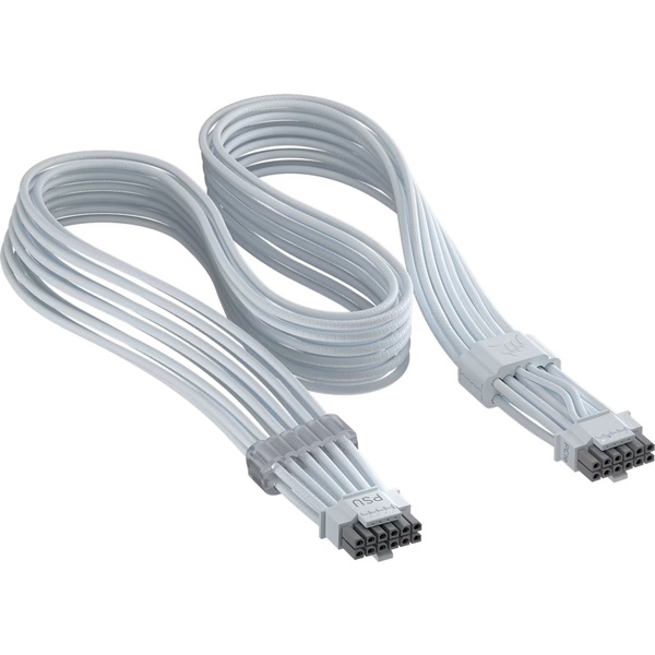 電源ケーブル CORSAIR ThermalProtect PCIe 5.1 600W 12V-2x6 Cable White
