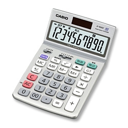 ジャストタイプ電卓 10桁 グリーン購入法適合商品