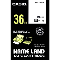 ネームランド用スタンダードテープ 36mm 白/黒文字