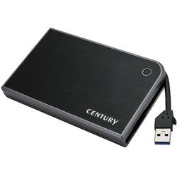 MOBILE BOX USB3.0接続 SATA6G 2.5インチHDD/SSDケース ブラック＆グレー
