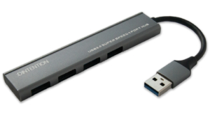 USB3.0ハイスピード4ポートハブ USB A ライトグレー