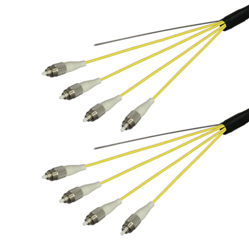 光ファイバーケーブル (シングルモード/FC-FC/屋外用(補強)LAPシース/4芯)【50m】