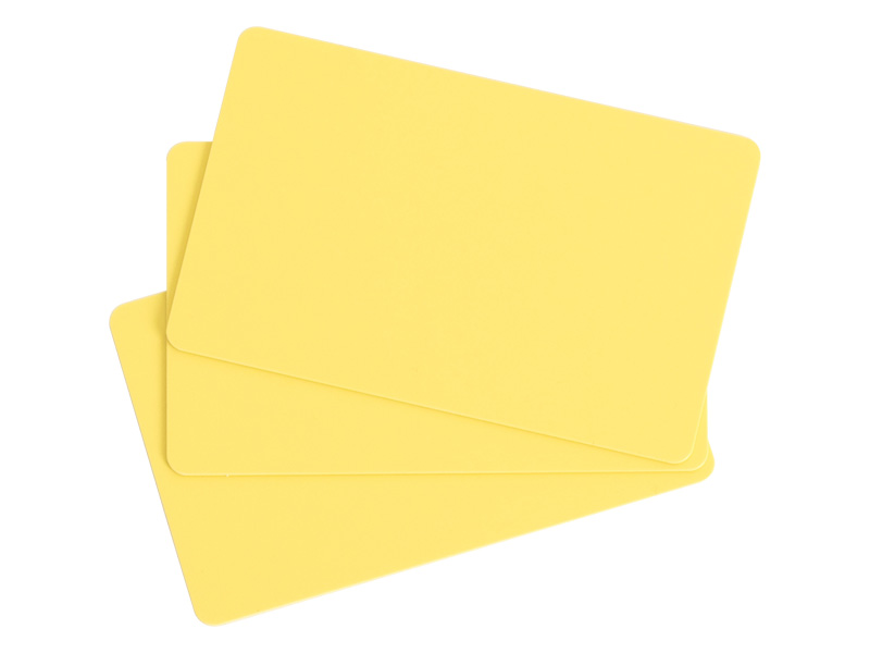 カラー無地IDカード(黄) 0.76mm