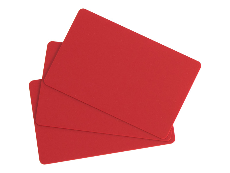 カラー無地IDカード(赤) 0.76mm