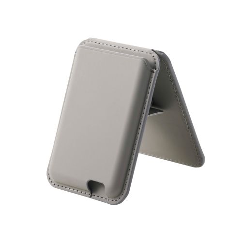 ウォレットスタンド/MAGKEEP/磁気防止シート付/グレー