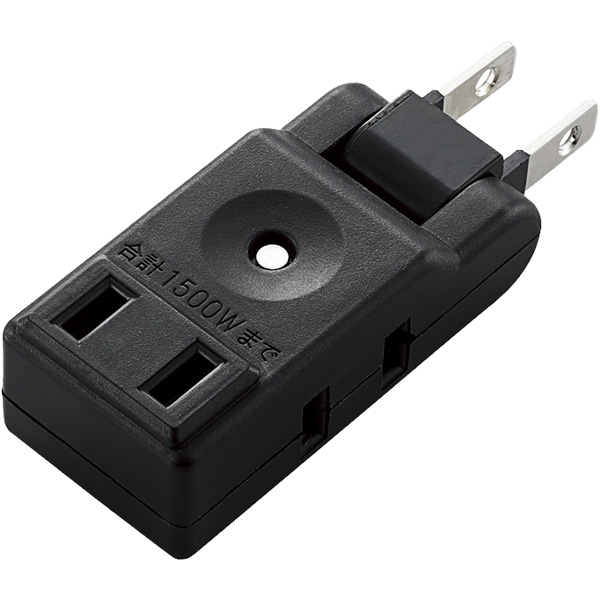 小型タップ/コンパクト/3個口/ブラック