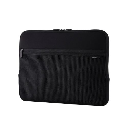 PC用インナーバッグ/ネオプレン/15.6インチ/ファスナーポケット/ブラック