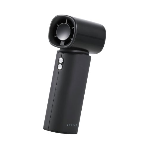 ハンディファン/ナトリウムイオン電池/100段階調整/コンパクトモデル/ストラップ付/USB Type-C充電/ブラック