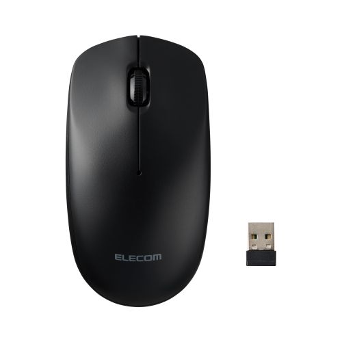 法人向けマウス/無線2.4GHz光学式マウス/3ボタン/環境配慮パッケージ/ブラック