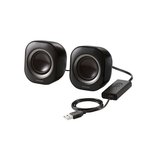 コンパクトスピーカー/4.4W/USB接続タイプ/ブラック