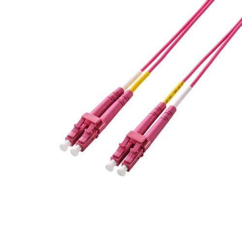 光ファイバー/LC-LC/2芯/OM4/1m