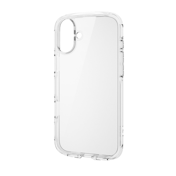 iPhone 16 Plus用ハイブリッドケース/TOUGH SLIM LITE/オールクリア/ストラップシート付属/クリア