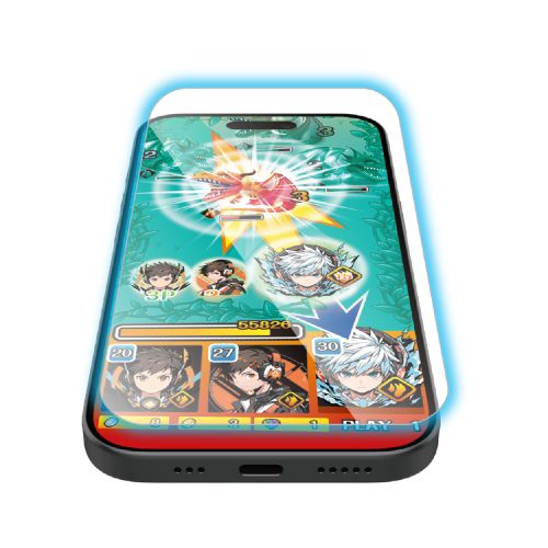 iPhone 17/ガラスフィルム/ゲーミング/サムライ/ダイヤモンドコート/ブルーライトカット