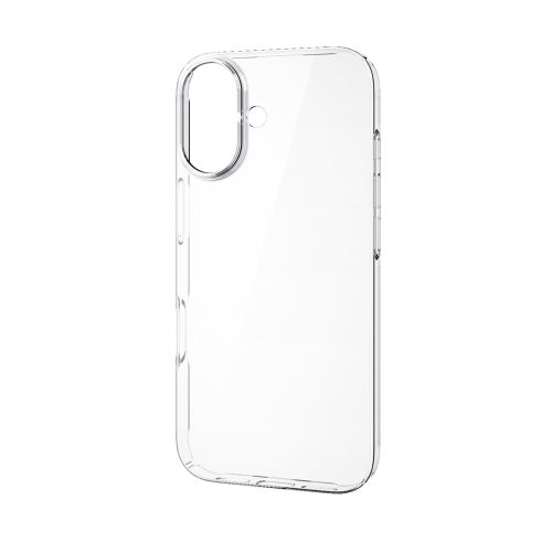 iPhone 17/ハードケース/極薄/0.6mm/メタルステッカー付/クリア