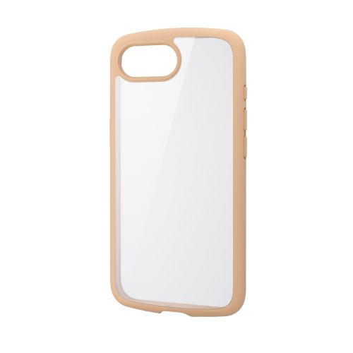 iPhone 17e/16e/ハイブリッドケース/TOUGH SLIM LITE/フレームカラー/背面クリア/ストラップシート付属/カフェオレ