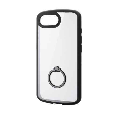iPhone 17e/16e/ハイブリッドケース/TOUGH SLIM LITE/フレームカラー/背面クリア/リング付/ブラック