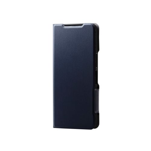 arrows We2 (F-52E/FCG02)用レザーケース/手帳型/UltraSlim/薄型/磁石付き/ネイビー