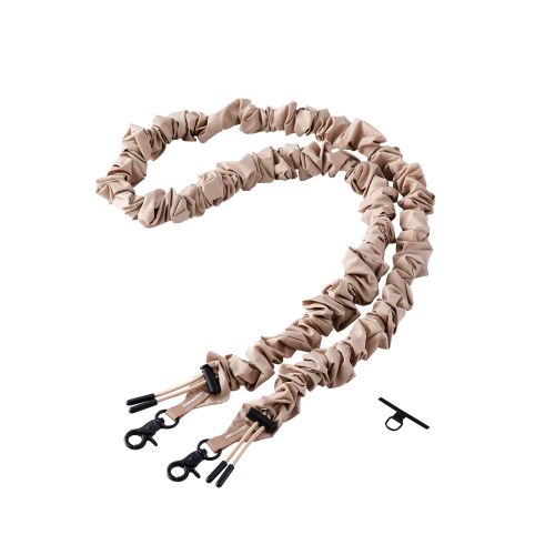 スマホショルダーストラップ/ストラップホールシート付属/シュシュ/ベージュ