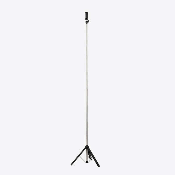 スマートフォン用三脚/ロングタイプ/最大1600mm/アクセサリーシュー付/ブラック