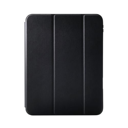 iPad 11インチ(A16)/10.9インチ(第10世代)/フラップケース/衝撃吸収/ApplePencil収納/スリープ対応/ブラック