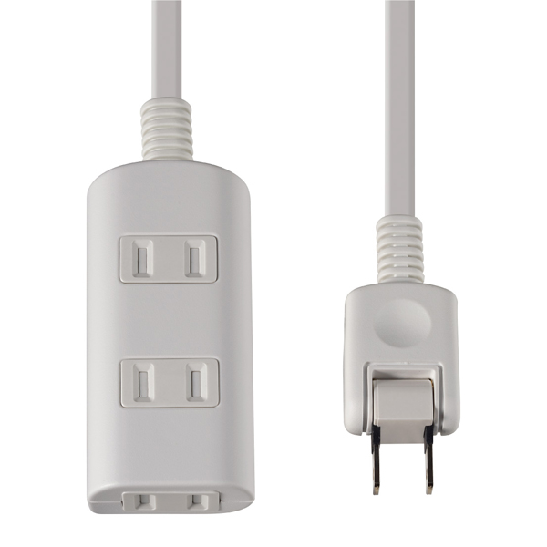 扉付タップラン 3個口 2m ホワイト