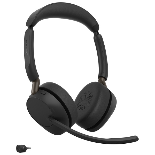Jabra 無線ヘッドセット USB-A 両耳 MS認定 「Jabra Evolve3 65 MSStereo LINK 390a」