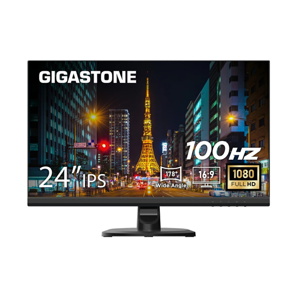 液晶モニター 23.8型/1920×1080/HDMI、VGA/ブラック/スピーカー:あり/広視野角IPSパネル/高解像度/フルHD/100Hz/ブルーライト軽減/フレームレス