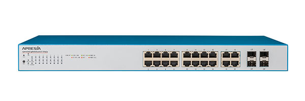 ApresiaLightGS120GT-PoE2 【5年間先出しセンドバック付】PoE+対応レイヤー2 WebスマートスイッチングHUB (16port)