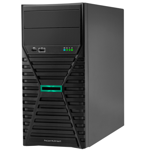 Smart Choice ML30 Gen11 Xeon 6333P 3.1GHz 1P6C 32GBメモリ 4LFF MR408i-p/4GB 4TB SAS HDDx3 オンボード1Gbx4 500W電源x2モデル