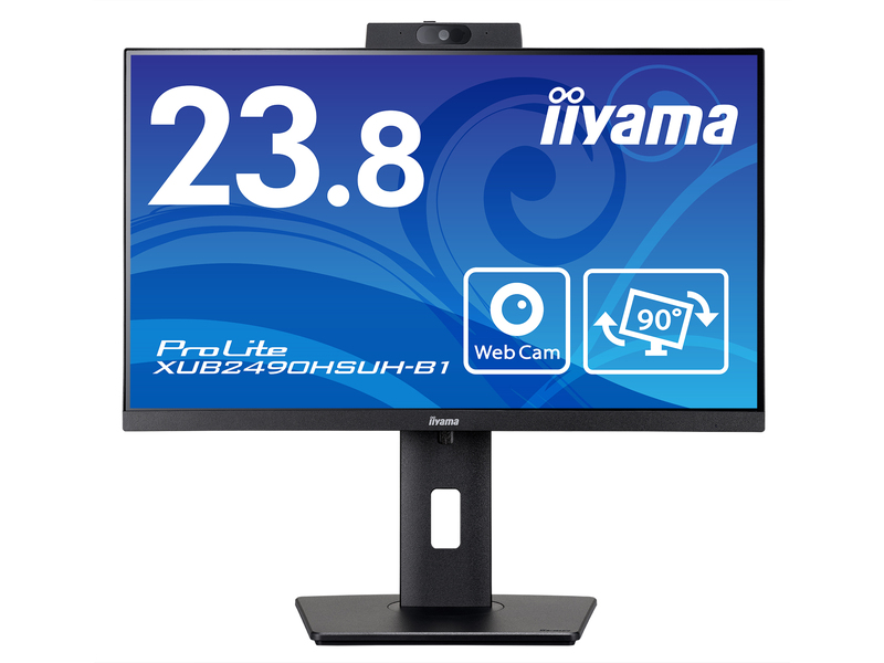 液晶ディスプレイ 23.8型/1920×1080/HDMI、DisplayPort/IPS方式パネル（ノングレア）/ HDMI × 1、DisplayPort × 1/昇降/スウィーベル/縦回転/角度調整/カメラ搭載
