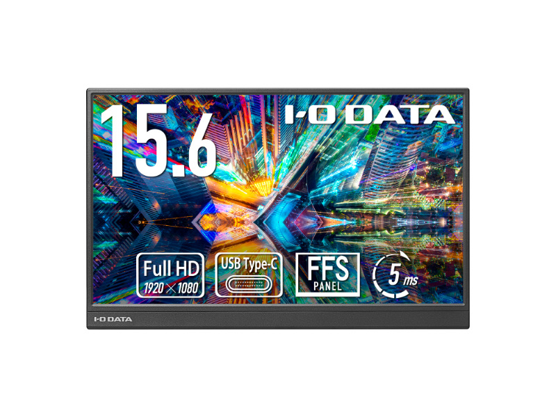 モバイルディスプレイ 15.6型/1920×1080/HDMI(ミニ)、USB Type-C(DisplayPort Alt Mode)/ブラック/スピーカー：なし/手軽に持ち運べて場所を選ばず業務効率アップ