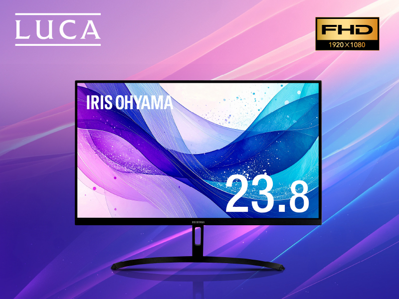 23.8型ワイド液晶ディスプレイ/1920×1080/HDMI+1、D-Sub15ピン+1/ブラック/スピーカー/ADSパネル採用