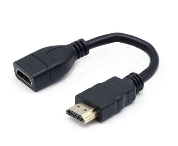 HDMIオス-HDMIメス延長ケーブル15cm