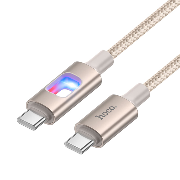 hoco U144 カラフルLED PD60Wケーブル ゴールド