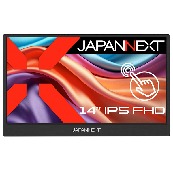 タッチパネル対応液晶ディスプレイ 14型/1920×1080/miniHDMI×1、USB Type-C×1/ブラック/スピーカー有/2年保証