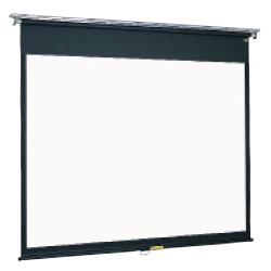 スプリング巻上スクリーン 天板タイプ 16:10/200型 オールホワイト