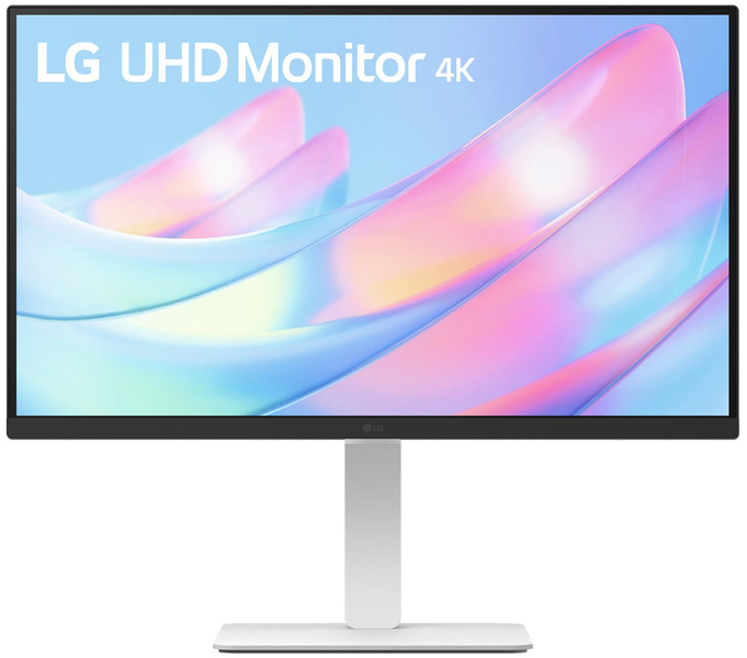 液晶ディスプレイ 27型/3840×2160/HDMI、DisplayPort/ホワイト/スピーカー：なし